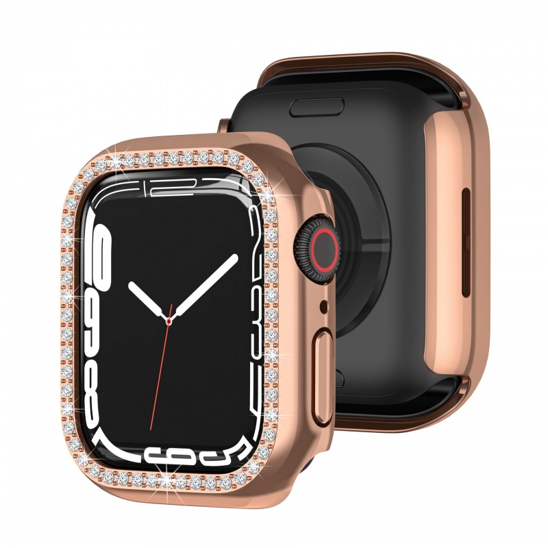 iWatch Watch Case with Single-row Drill and Tempered Glass